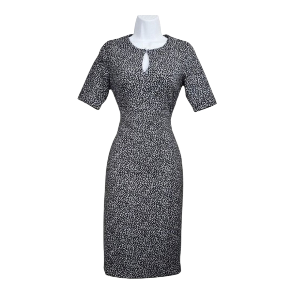 Banana Republic Black and White Midi Dress